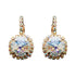Auskarai "Klaris VII (Balta patina)" su Swarovski™ kristalais